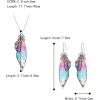 imageBriLove Butterfly Wing Jewelry Set Elegant Crystal Insect Dragonfly Pendant Necklace Drop Dangle Earrings for WomenMulticolor SilverTone