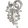 imageBriLove Fashion Elegant Brooch Pin for Women Crystal Brooches03GrapeShape