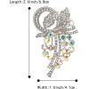 imageBriLove Fashion Elegant Brooch Pin for Women Crystal Brooches03GrapeShape