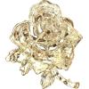 imageBriLove Womens Austrian Crystal Rhinestones Rose Flower Brooch Pin for Party PromPink GoldTone