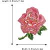 imageBriLove Womens Austrian Crystal Rhinestones Rose Flower Brooch Pin for Party PromPink GoldTone