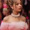 imageBriLove Elegant Round Cream Simulated Pearl 3 Strand Layered Choker Necklace Stud Earrings for Women Costume Cosplay Party Prom SilverTone