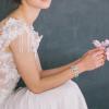 imageBriLove Wedding Bridal Elegant Crystal Double Row Teardrop Cluster Stretch Bangle Bracelet for BrideIridescent AB GoldTone