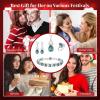 imageBriLove Wedding Jewelry Set for Women Bride Bridesmaid Gorgeous Cubic Zirconia Teardrop Necklace Earrings Bracelet Adjustable Ring Jewelry Gift for BirthdayAnniversaryMothers Day16Vitrail Light SilverTone