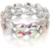 Iridescent AB Silver-Tone