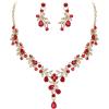 06-Ruby Color Gold-Tone