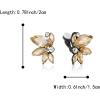 imageBriLove Gorgeous Stunning Rhinestone Marquise Clipon Earrings for Women Wedding Bridal Party Prom AccessoriesChampagne BlackTone