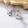 imageBriLove Gorgeous Stunning Rhinestone Marquise Stud Earrings for Women Wedding Bridal Party Prom AccessoriesClear BlackTone