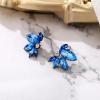 imageBriLove Gorgeous Stunning Rhinestone Marquise Stud Earrings for Women Wedding Bridal Party Prom AccessoriesRoyal Blue BlackTone
