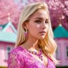 imageBriLove Womens Wedding Bridal Austrian Crystal Teardrop Flower Cluster Statement Necklace Dangle Earrings Jewelry Set for Party Prom2PcsHot Pink GoldTone