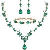 02-Emerald Color Gold-Tone
