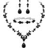 Black Silver-Tone