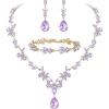 Light Purple Gold-Tone