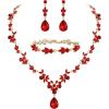 Ruby Color Gold-Tone