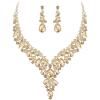 2Pcs-Champagne Gold-Tone
