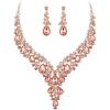 2Pcs-Peach Rose-Gold-Tone