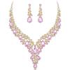 2Pcs-Pink Gold-Tone