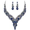 2Pcs-Sapphire Color Black-Tone