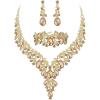 3Pcs-Champagne Gold-Tone