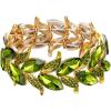 02-Peridot Color Gold-Tone