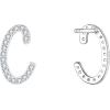imageBriLove 925 Sterling Silver Cubic Zirconia Alphabet Initial Stud Earrings Jewelry Gifts for Women Valentines DayC