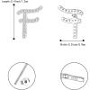imageBriLove 925 Sterling Silver Cubic Zirconia Alphabet Initial Stud Earrings Jewelry Gifts for Women Valentines DayF