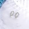 imageBriLove 925 Sterling Silver Cubic Zirconia Alphabet Initial Stud Earrings Jewelry Gifts for Women Valentines DayQ