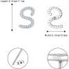 imageBriLove 925 Sterling Silver Cubic Zirconia Alphabet Initial Stud Earrings Jewelry Gifts for Women Valentines DayS