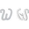 imageBriLove 925 Sterling Silver Cubic Zirconia Alphabet Initial Stud Earrings Jewelry Gifts for Women Valentines DayW