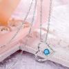 imageBriLove 925 Sterling Silver Necklace for WomenI Love You to the Moon and Back Engraved CZ Love Heart Pendant Necklaces for Birthday GiftDecember  Blue Topaz Color