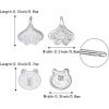 imageBriLove 925 Sterling Silver Stud Earrings Set for Women2 pairs  Leaf and Bear