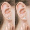 imageBriLove 925 Sterling Silver Stud Earrings Set for Women2 pairs  Leaf and Bear