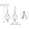 imageBriLove Gifts for Mom Womens 925 Sterling Silver Freshwater Cultured Pearl Infinity Hook Dangle Earrings for Mothers DayValentines DayBirthdayChristmasAnniversary925 Sterling Silver
