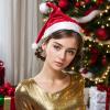 imageBriLove Gorgeous Stunning Christmas Tree Earrings Layer Emerald Cut Teardrop Marquise Rhinestone Crystal Cluster Star Dangle Earring for Women Party HolidayMulticolor GoldTone