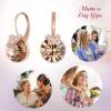 imageBriLove Gorgeous Stunning Cubic Zirconia VShaped Circle Crystal Dangle Earrings Gift for Women Valentines DayMothers DayBirthdayAnniversaryChampagne RoseGoldTone