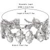 imageBriLove Wedding Bridal Crystal Rhinestone Multi Teardrop Bracelet for Women Party PromClear SilverTone
