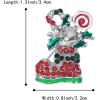 imageBriLove Womens Christmas Shoe Brooch Xmas Lollipop Crystal Pin Costume Gift Multicolor SilverTone