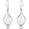 imageBriLove Gifts for Mom Womens 925 Sterling Silver Freshwater Cultured Pearl Infinity Hook Dangle Earrings for Mothers DayValentines DayBirthdayChristmasAnniversary925 Sterling Silver