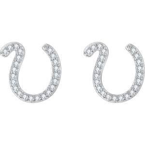imageBriLove 925 Sterling Silver Cubic Zirconia Alphabet Initial Stud Earrings Jewelry Gifts for Women Valentines DayU