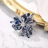 imageBriLove Austrian Crystal Rhinestone Teardrop Cluster Brooches for Women