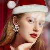 imageBriLove Christmas Earrings Xmas Santa ampamp Mrs Claus Simulated Pearl Crystal Enamel Dangle Jewelry for Women Party Holiday Multicolor GoldTone