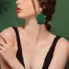 imageBriLove Christmas Tassel Earrings Collour Bell Snowflake Dangle Earring for Women Party Prom Holiday Emerald Color GoldTone