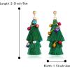 imageBriLove Christmas Tassel Earrings Collour Bell Winding Dangle for Women Party Holiday Jewelry Gift