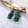 imageBriLove Christmas Tassel Earrings Collour Bell Winding Dangle for Women Party Holiday Jewelry Gift