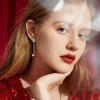 imageBriLove Christmas Threader Tassel Earrings for Women Lovely Cute Santa Claus Enamel Hook Dangle Jewelry Red Green GoldToned