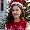 imageBriLove Winter Snowflake Earrings for Women CZ Elegant Hook Dangle Jewelry Clear SilverTone