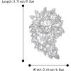 imageBriLove Womens Stunning Crystal Rhinestone Marquise Cluster Heart Shaped Leaf Brooch Pin for Wedding Party PromClear SilverTone