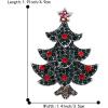 imageBriLove Womens Vintage Inspired Crystal Merry Christmas Brooch PinGreen SilverTone