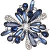 imageBriLove Austrian Crystal Rhinestone Teardrop Cluster Brooches for Women