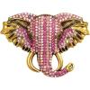 imageBriLove Fashion Stunning Crystal Rhinestone Animal Elephant Head Brooch Pins for Women Party Prom